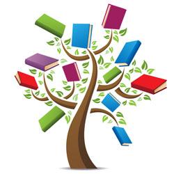 Tree of books clipart