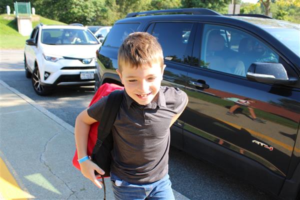  Student arrives at Lenape Elementary