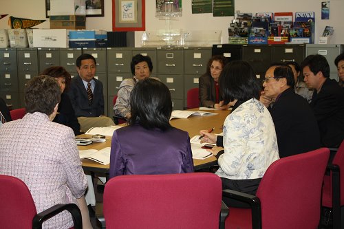 Chinese Educators Meet with NPHS Principal