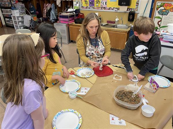 students making dumplings  