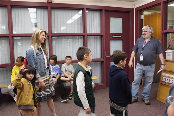  students in hallway 