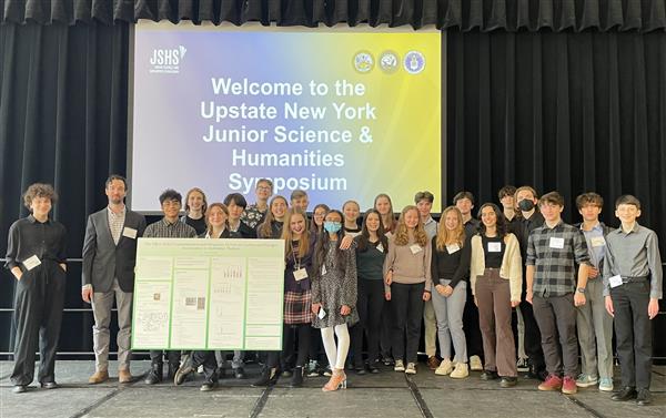  students on stage 