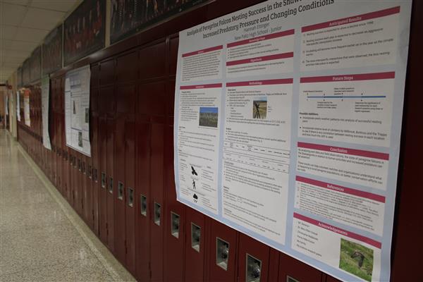  picture of poster on locker 