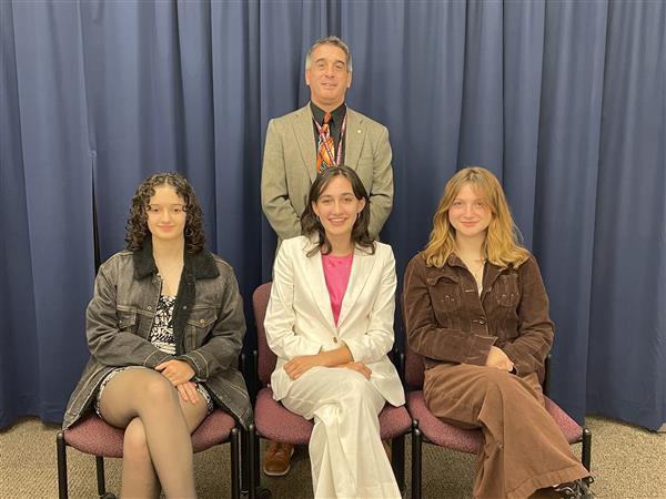  students with superintendent 